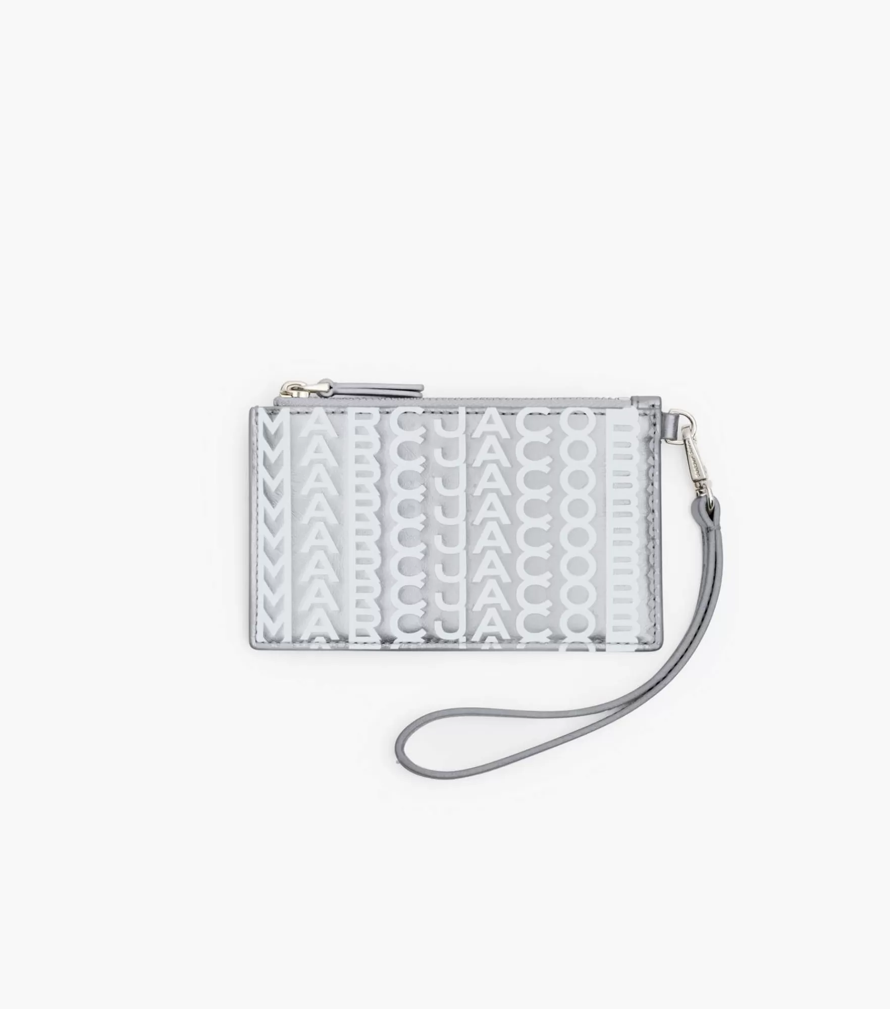 Marc Jacobs Small Wallets<The Monogram Metallic Top Zip Wristlet Wallet