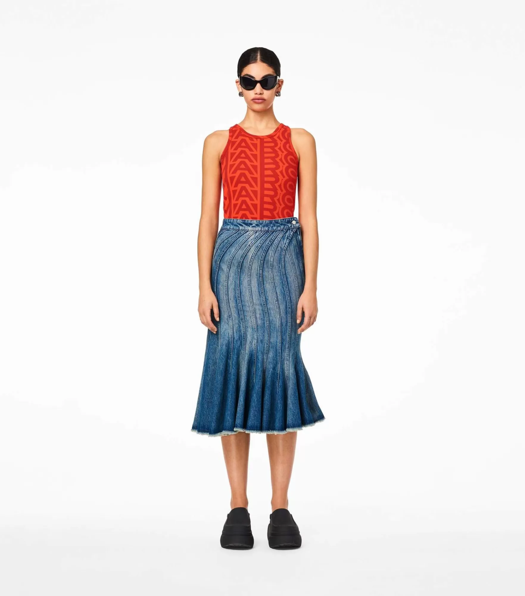 Marc Jacobs Bottoms<The Wave Denim Skirt